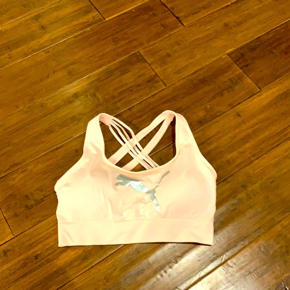 pink puma sports bra